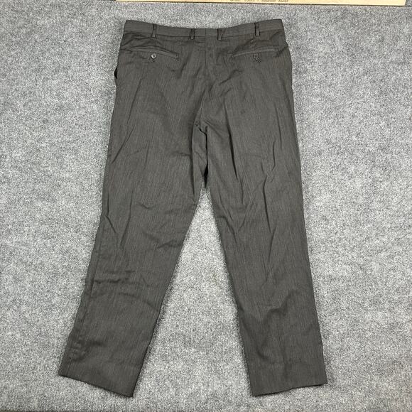 Unknown Brand Pants Mens 38x30 Gray Wool Blend Dress Pleated Classic Formal - Picture 7 of 10